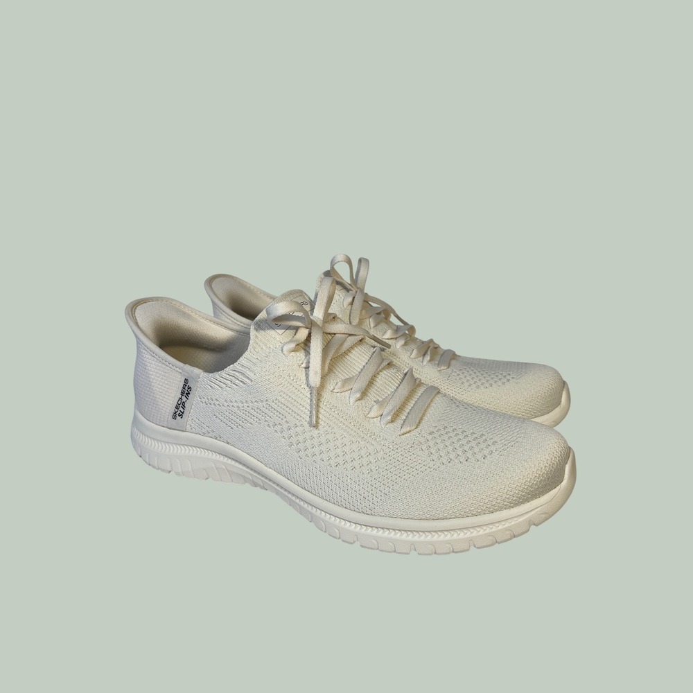 Skechers Hands Free Slip-ins Ultra Flex 3.0 Brilliant Path Off White Size 9